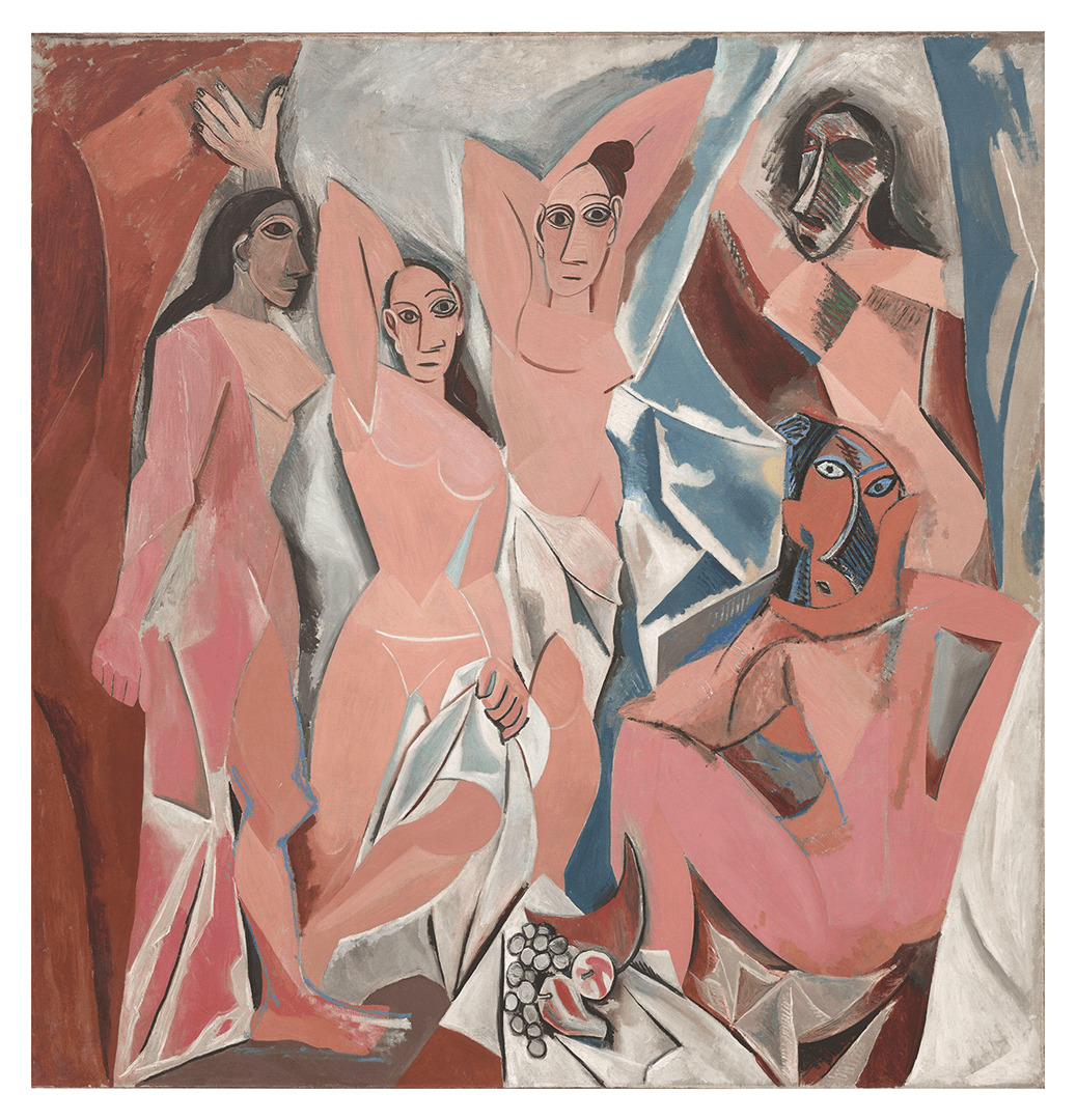 Pôster As Senhoritas de Avignon, 1907 - Pablo Picasso