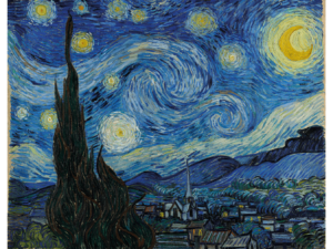 Pôster A Noite Estrelada, 1889 - Vincent Van Gogh
