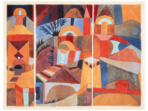 Pôster Jardins do Templo, 1920 - Paul Klee