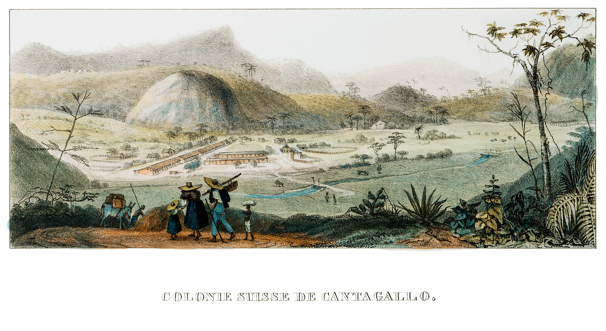 Pôster Colônia Suíça do Cantagalo, 1835 - Jean-Baptiste Debret
