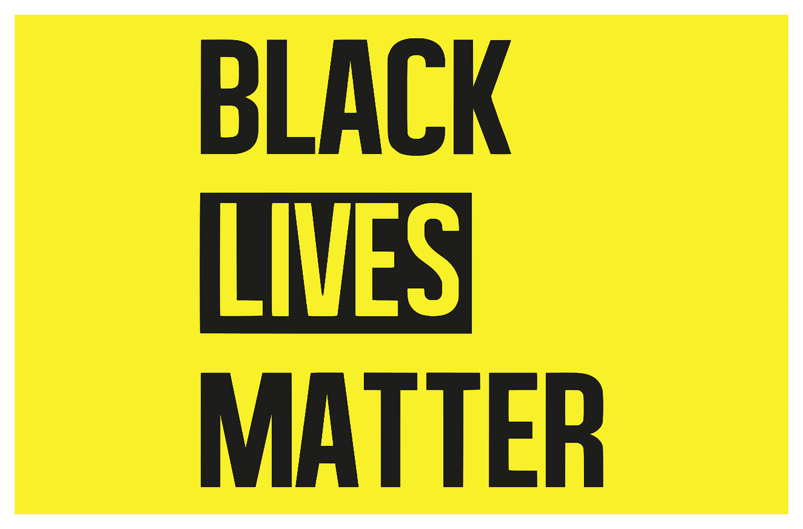 Pôster Black Lives Matter / Vidas Negras Importam