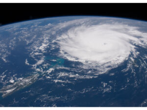 Pôster Furacão Sobre o Mar do Caribe - NASA - ISS