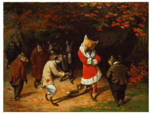 Pôster Sua Majestade Recebe, 1885 - William Holbrook Beard