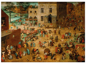 Pôster Jogos Infantis, 1560 - Pieter Bruegel, O Velho