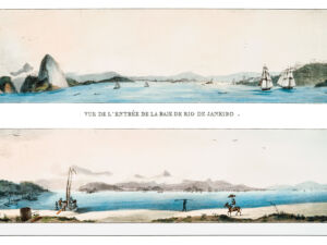 Pôster Vista da Entrada da Baía do Rio de Janeiro. Vista Geral da Cidade do Rio de Janeiro, 1835 - Jean-Baptiste Debret