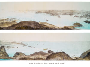 Pôster Continuação dos Panoramas da Baía do Rio de Janeiro, 1835 - Jean-Baptiste Debret