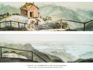 Pôster Panorama do Interior da Baía do Rio de Janeiro: A Partir do Corcovado, 1835 - Jean-Baptiste Debret