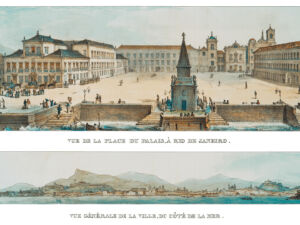 Pôster Vista do Largo do Palácio, no Rio de Janeiro, Vista Geral da Cidade, a Partir do Mar, 1835 - Jean-Baptiste Debret
