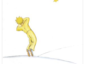 Pôster As Estrelas São Todas Iluminadas... Será Que Elas Brilham Para Que Cada Um Possa Um Dia Encontrar a Sua? - O Pequeno Príncipe - Antoine de Saint-Exupéry