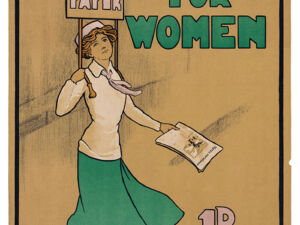 Pôster Votos para as Mulheres, 1903, Hilda Dallas