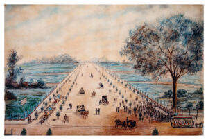 Av. Paulista no dia da inauguração, 8 de dezembro de 1891, Jules Martin
