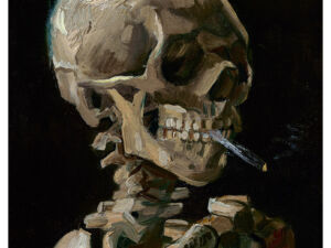 Pôster Crânio de um Esqueleto com Cigarro Aceso, 1886 - Vincent Van Gogh