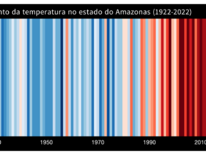 Pôster Aumento da temperatura no estado do Amazonas