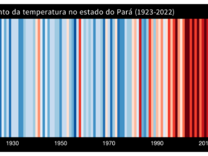 Pôster Aumento da temperatura no estado do Pará