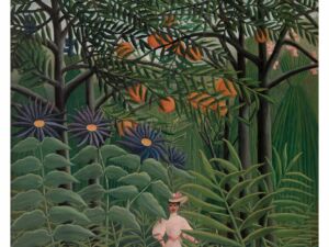 Pôster Mulher Caminhando em uma Floresta Exótica, 1905 - Henri Rousseau