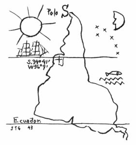 Pôster América Invertida de Joaquín Torres Garcia