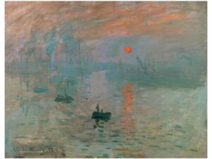 Pôster Impressão, Nascer do Sol, 1872 - Claude Monet
