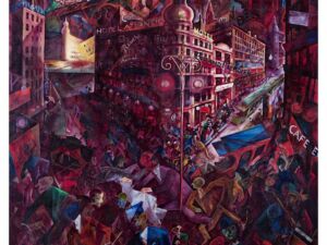 Pôster da Obra de Arte Metrópole de George Grosz