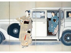 Pôster da Obra de Arte Três Irmãs de Yamakawa Shūhō