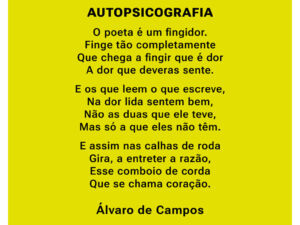 Pôster Autopsicografia - Álvaro de Campos