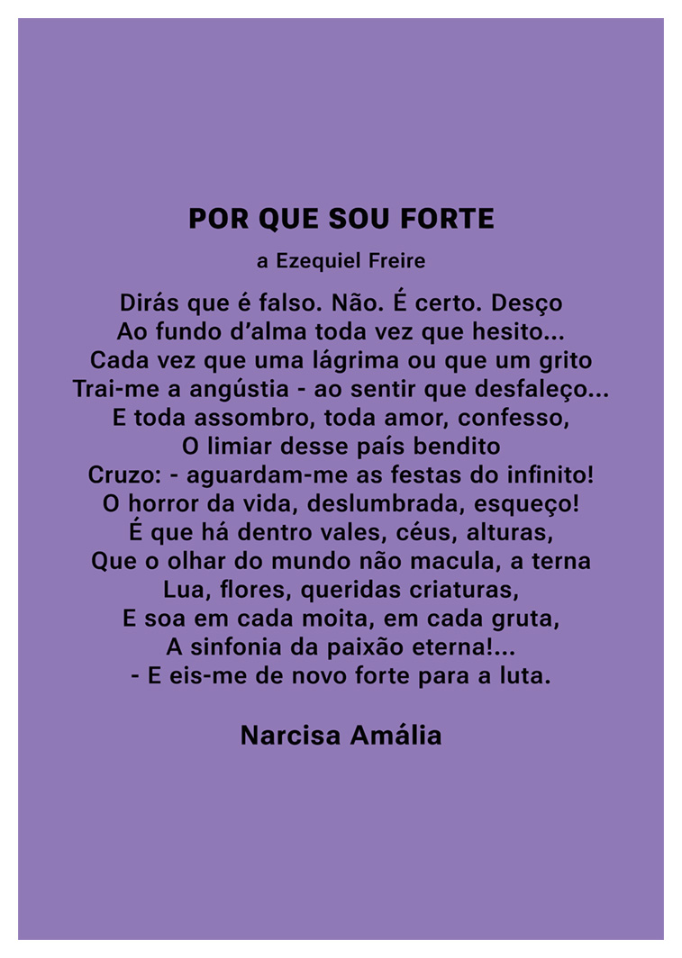 Pôster Por Que Sou Forte - Narcisa Amália