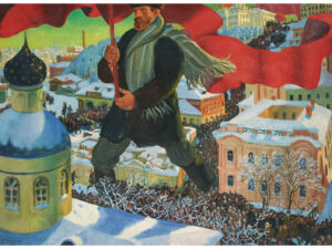 Pôster O Bolchevique, 1920, Bóris Kustodiev (1878-1927)