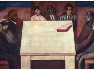 Pôster Chamado à Revolução e Mesa de Fraternidade Universal, 1930-1931 - José Orozco