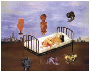 Pôster A Cama Voando, 1932 - Frida Kahlo