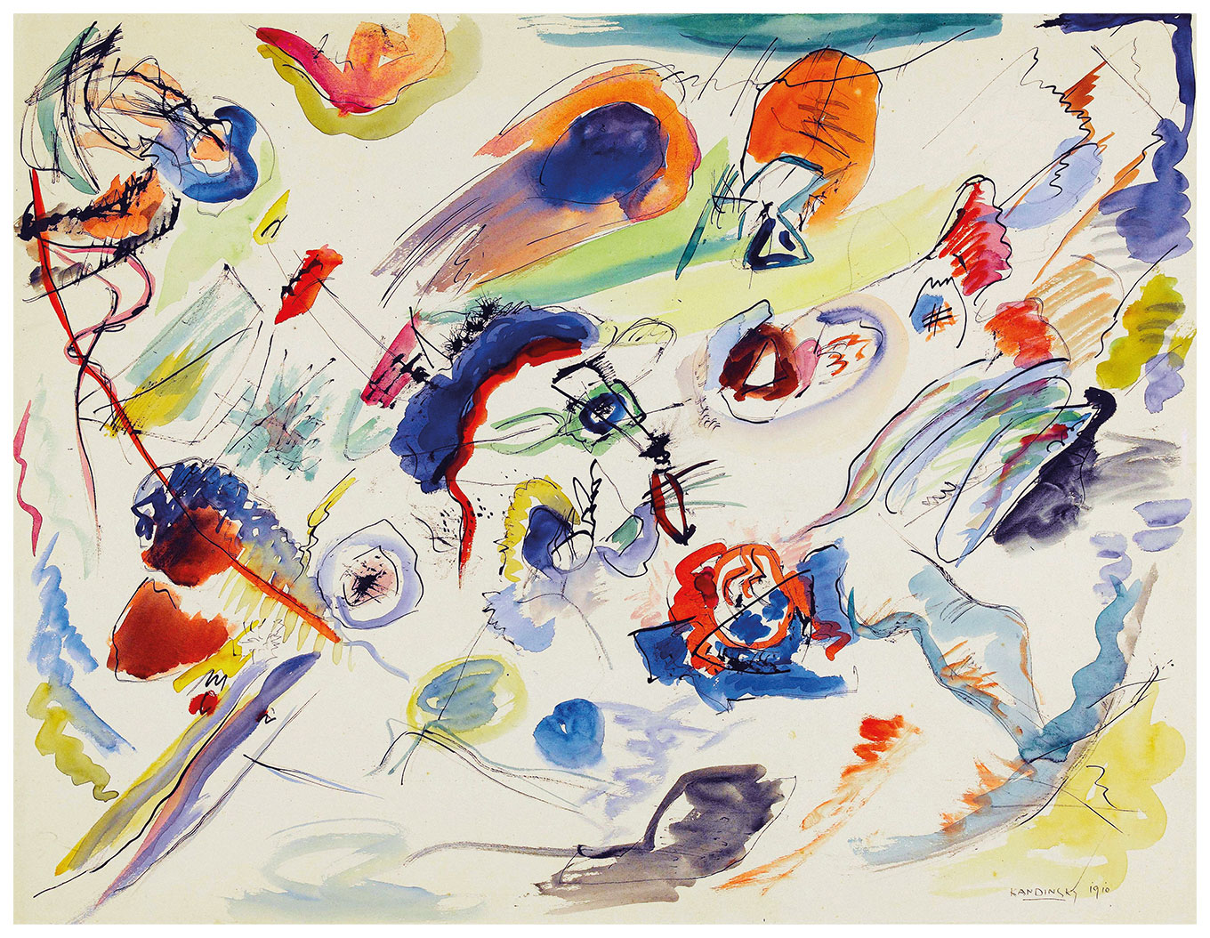 Pôster Sem título, 1910 - Wassily Kandinsky