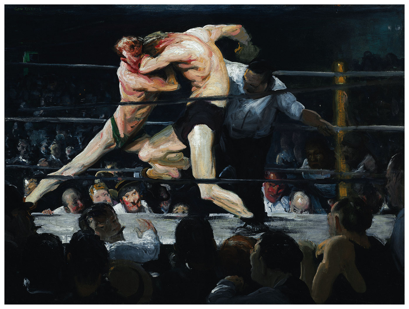 Pôster Um Cervo no Sharkey’s, 1922 - George Bellows