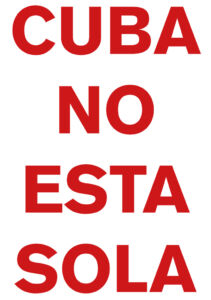 Pôster Cuba não está sozinha