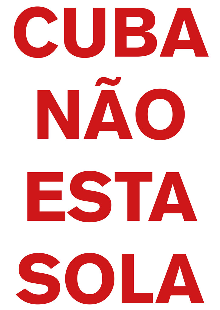 Pôster Cuba não está sozinha